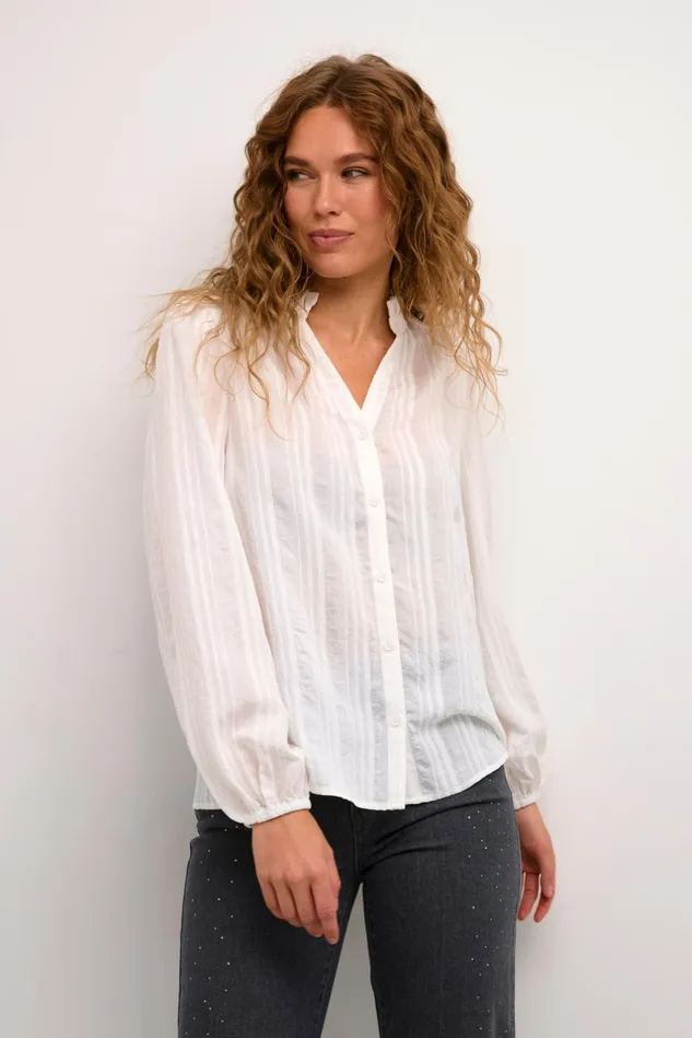 Shirts Women CULTURE CUasima Shirt Whitecap