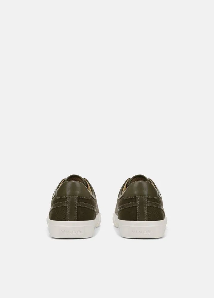 Shoes Men Vince Fulton Recycled Nylon Sneaker Olive Smoke Shoes Men Vince Fulton Recycled Nylon Sneaker Olive Smoke