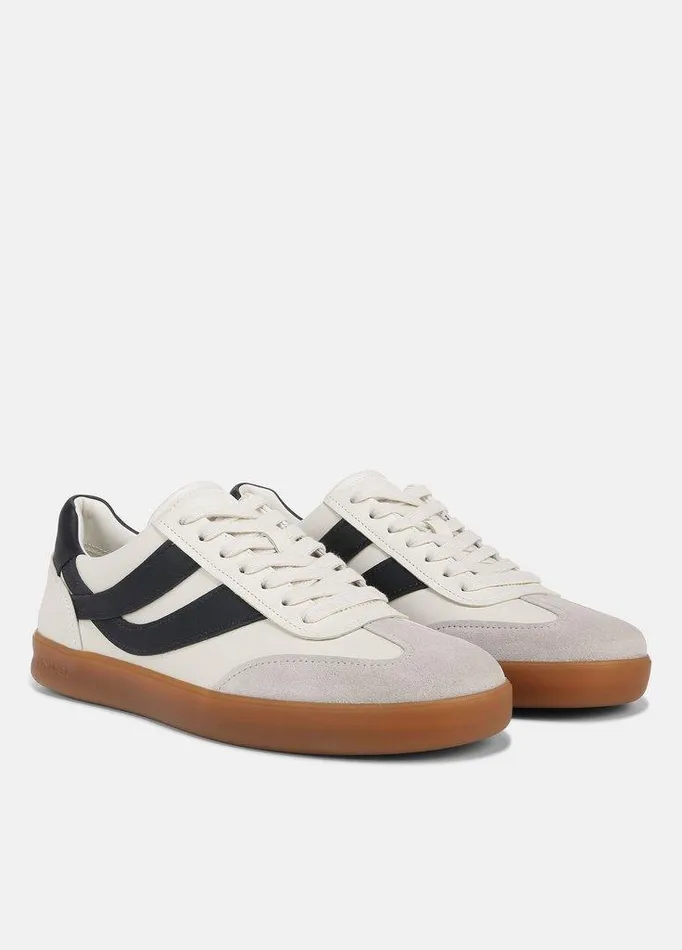Shoes Men Vince Oasis Leather Sneaker Milknight Blue Shoes Men Vince Oasis Leather Sneaker Milknight Blue