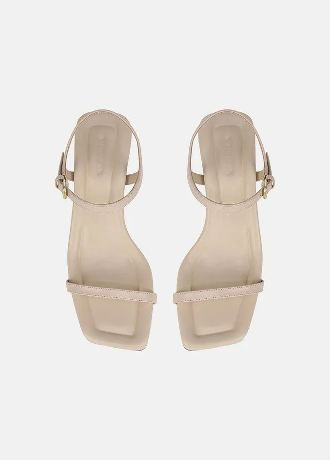 Shoes Women Vince Coco Leather Heeled Sandal Birch Sand Shoes Women Vince Coco Leather Heeled Sandal Birch Sand