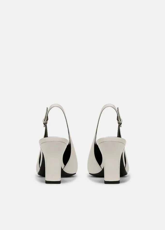 Shoes Women Vince Devi Leather Slingback Pump Milk Shoes Women Vince Devi Leather Slingback Pump Milk