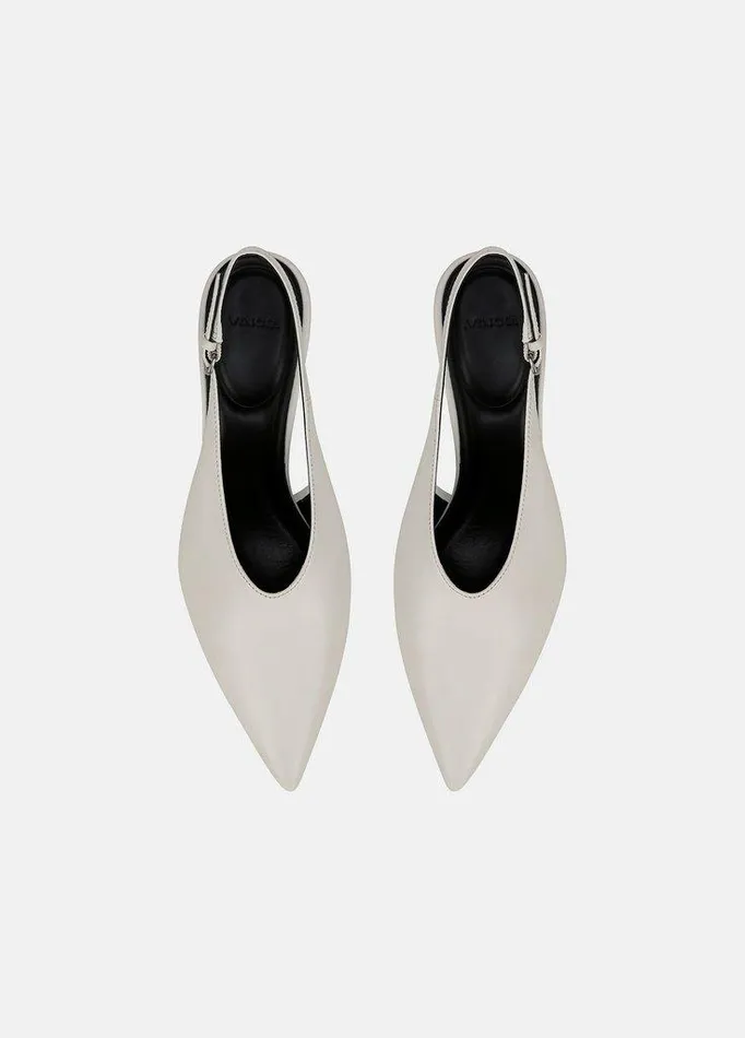 Shoes Women Vince Devi Leather Slingback Pump Milk Shoes Women Vince Devi Leather Slingback Pump Milk