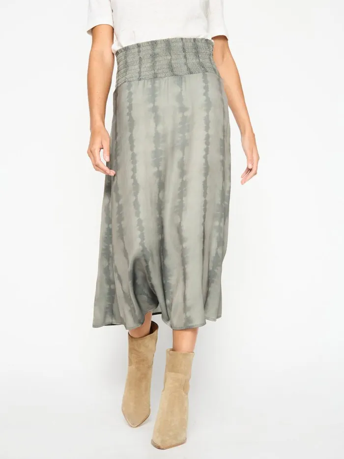 Shop Brochu Walker Bottoms The Leda Printed Smocked Skirt Canopy Combo