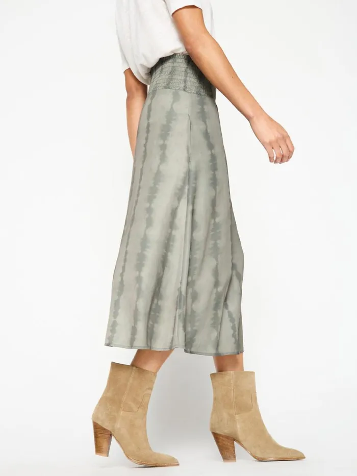 Shop Brochu Walker Bottoms The Leda Printed Smocked Skirt Canopy Combo