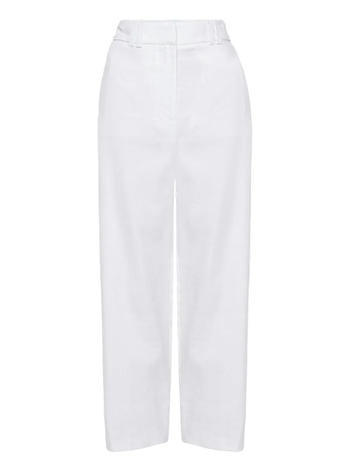 Shop Brochu Walker Bottoms The Talia Pant Salt White