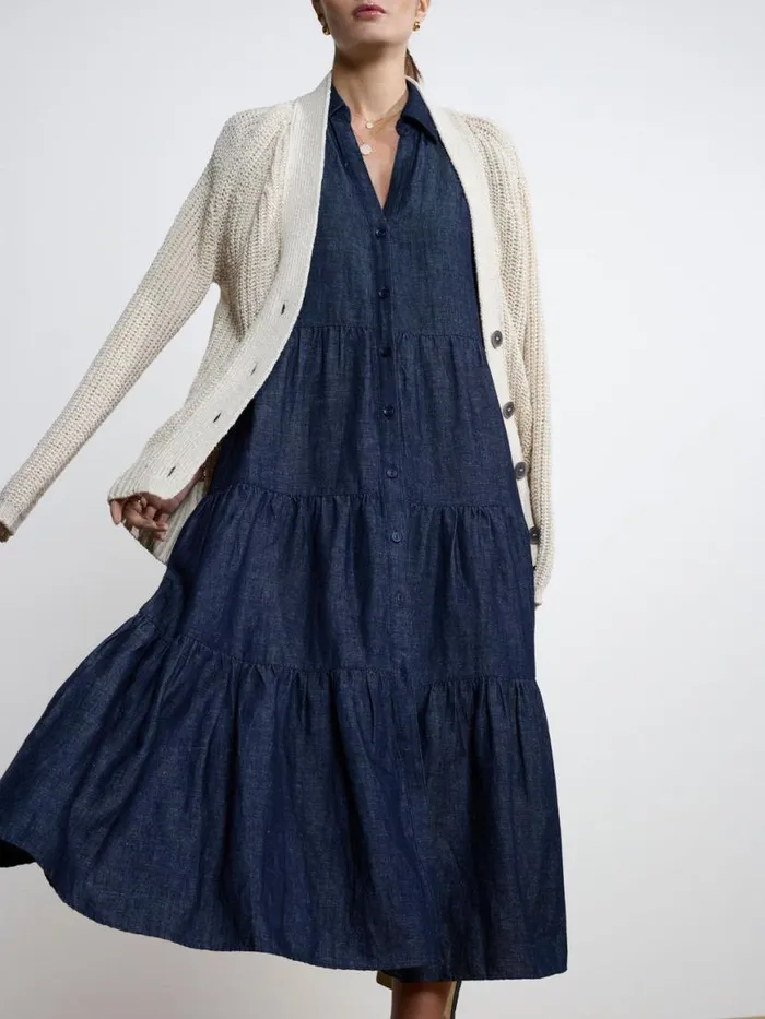 Shop Brochu Walker Dresses The Havana Indigo Dress Indigo
