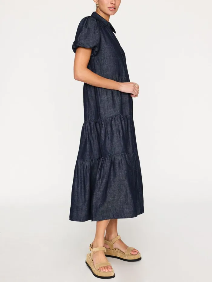 Shop Brochu Walker Dresses The Havana Indigo Dress Indigo