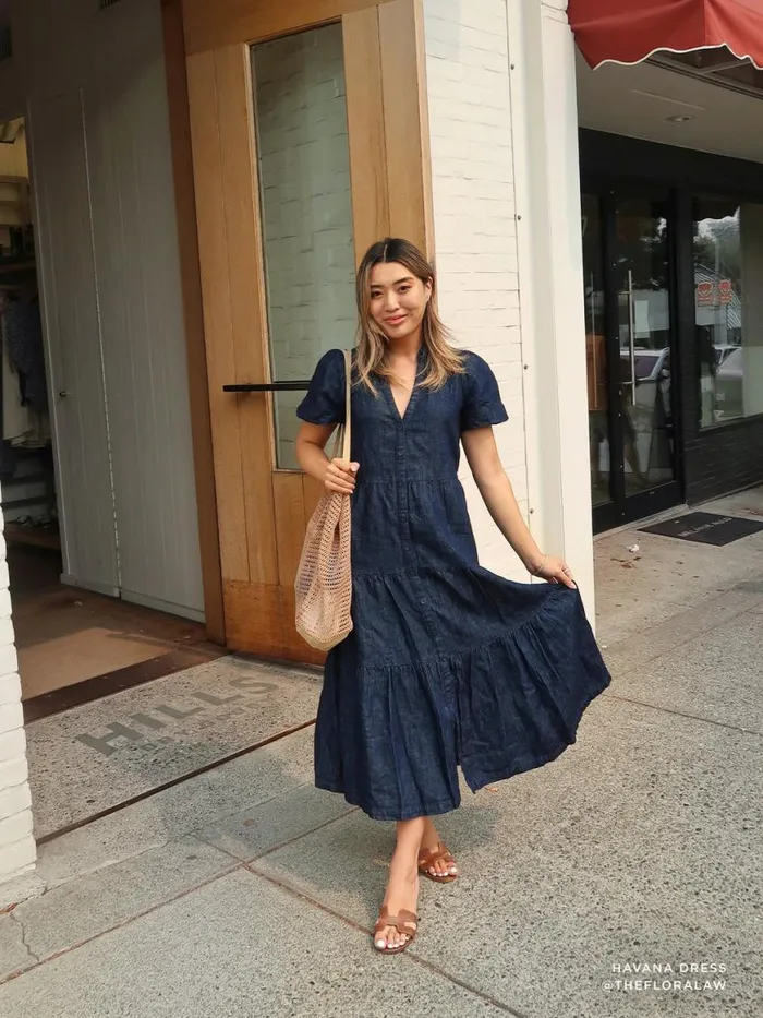 Shop Brochu Walker Dresses The Havana Indigo Dress Indigo
