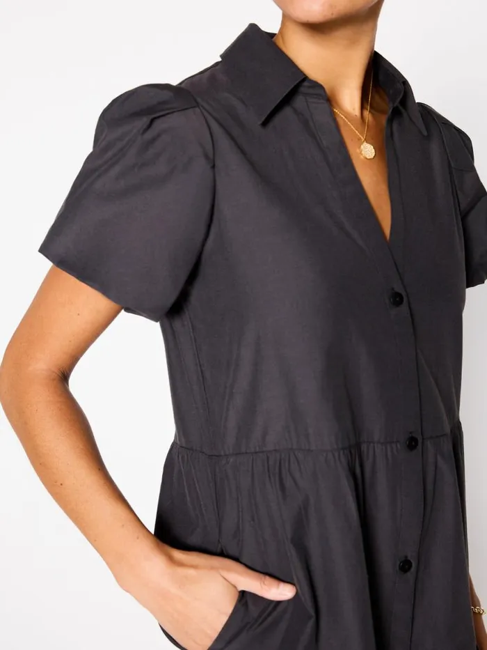 Shop Brochu Walker Dresses The Havana Mini Dress Washed Black