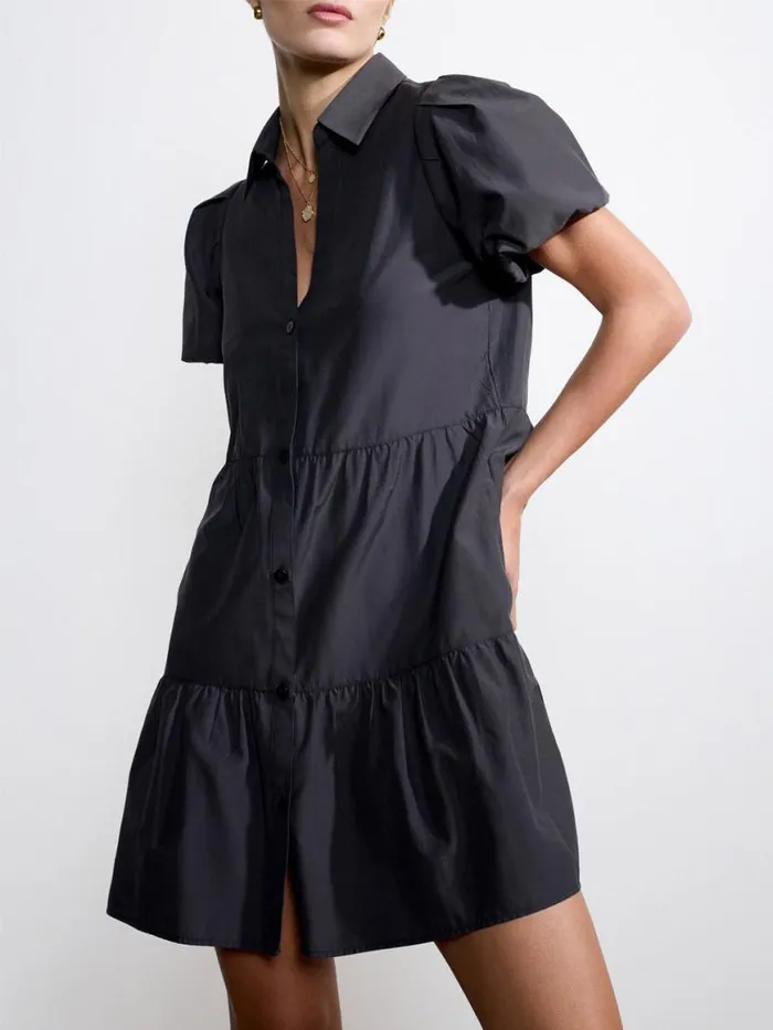 Shop Brochu Walker Dresses The Havana Mini Dress Washed Black