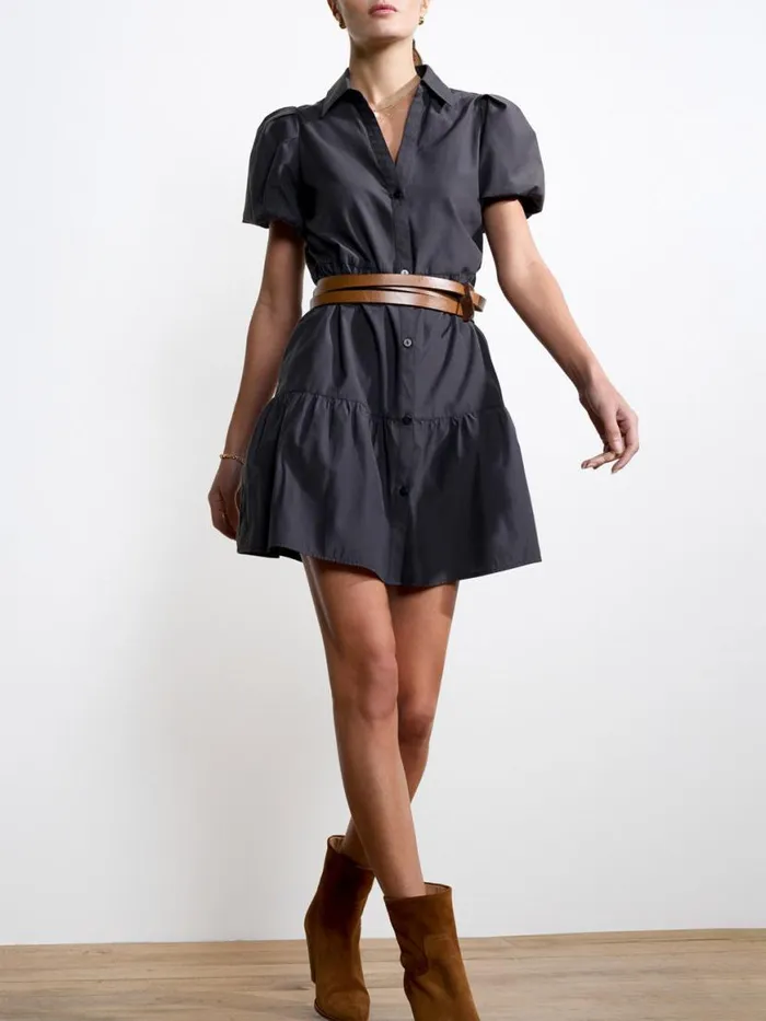 Shop Brochu Walker Dresses The Havana Mini Dress Washed Black