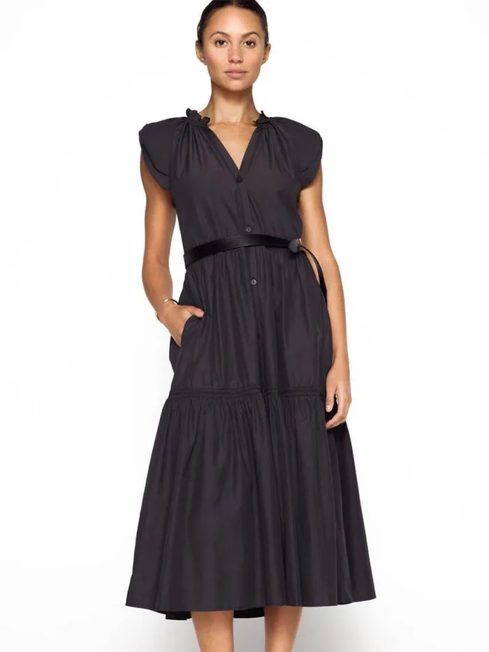 Shop Brochu Walker Dresses The Santorini Dress Washed Black