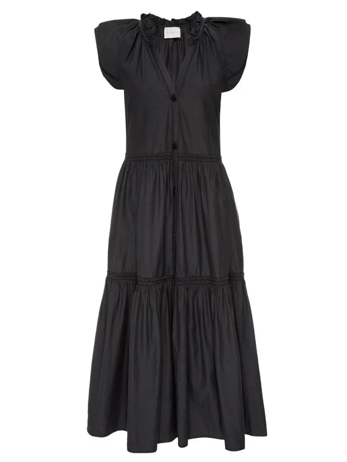 Shop Brochu Walker Dresses The Santorini Dress Washed Black