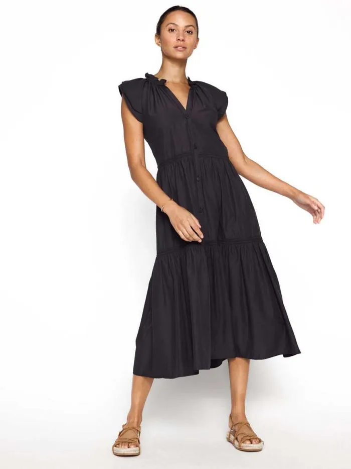 Shop Brochu Walker Dresses The Santorini Dress Washed Black