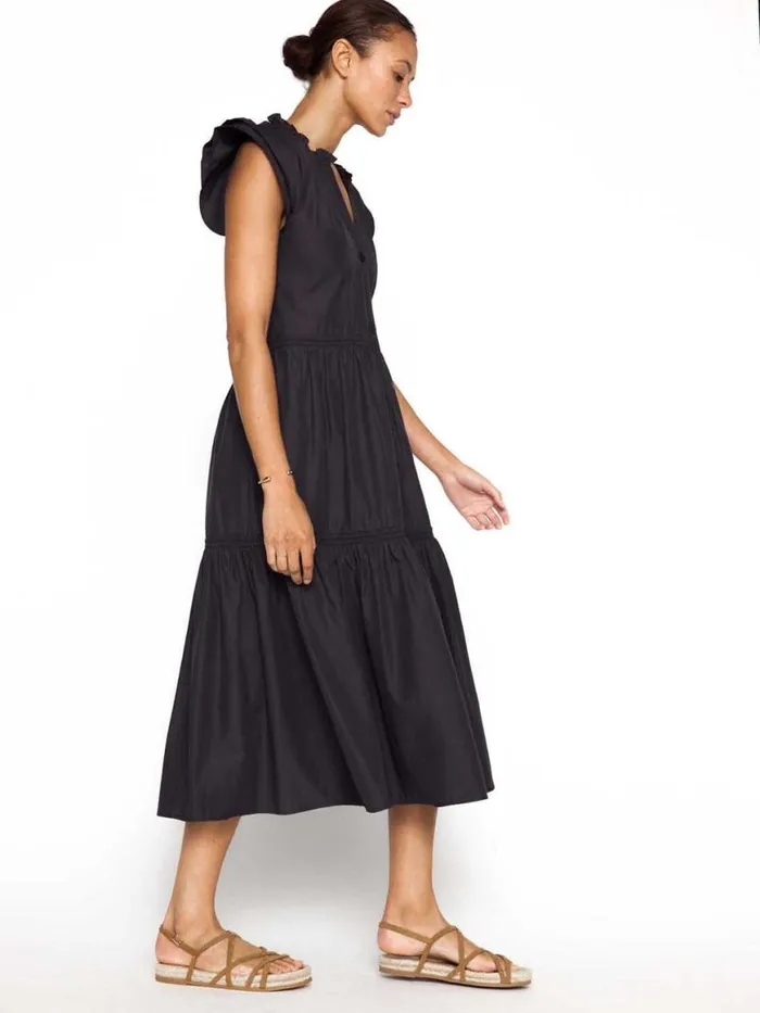 Shop Brochu Walker Dresses The Santorini Dress Washed Black