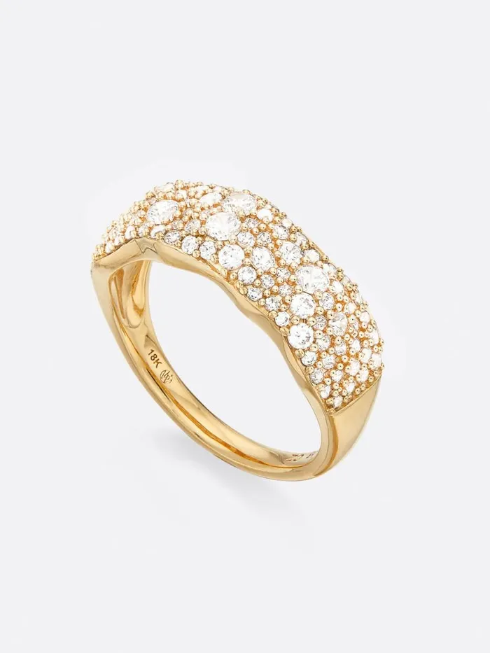 Shop Brochu Walker Fine Jewelry Golden Waves Pav Diamond Band Ring Yellow Gold With Diamonds Shop Brochu Walker Fine Jewelry Golden Waves Pav Diamond Band Ring Yellow Gold With Diamonds
