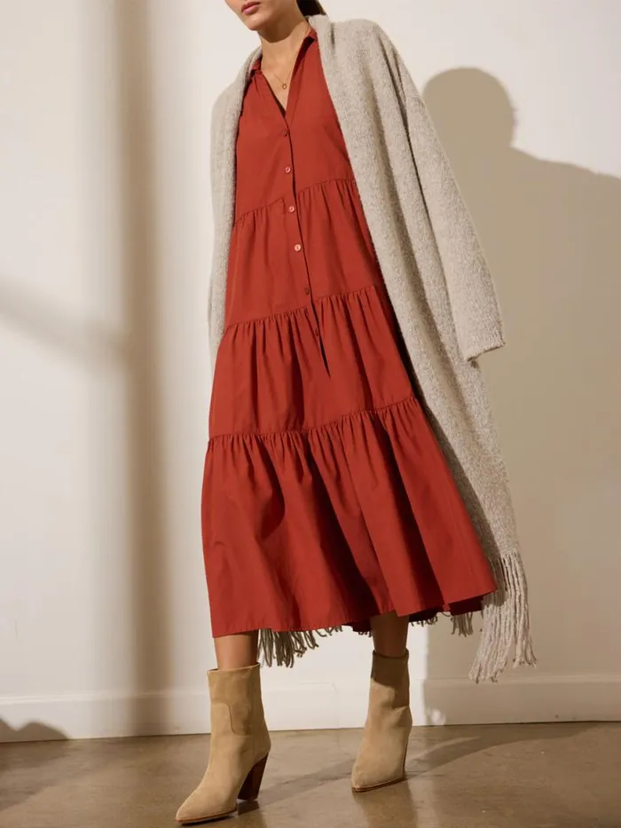 Shop Brochu Walker Jackets and Wraps The Thela Duster Dusk Melange