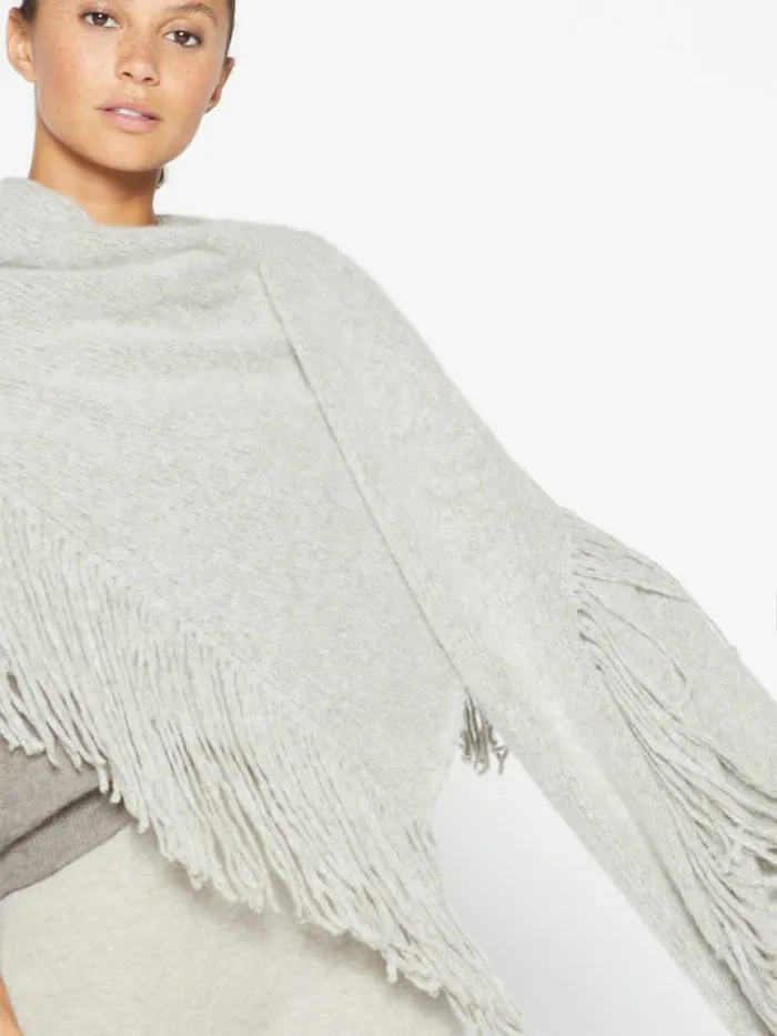 Shop Brochu Walker Scarves and Gloves The Thela Fringe Wrap Dusk Melange