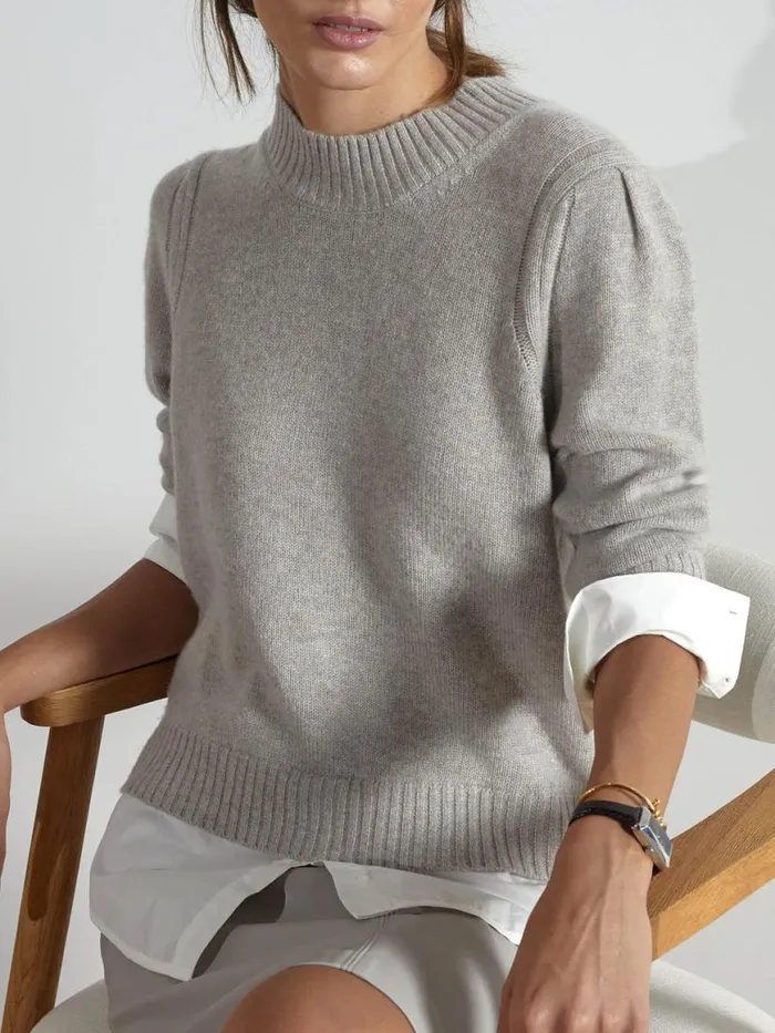 Shop Brochu Walker Sweaters The Eton Layered Crew Looker Light Chia Melange With White Underlayer Shop Brochu Walker Sweaters The Eton Layered Crew Looker Light Chia Melange With White Underlayer