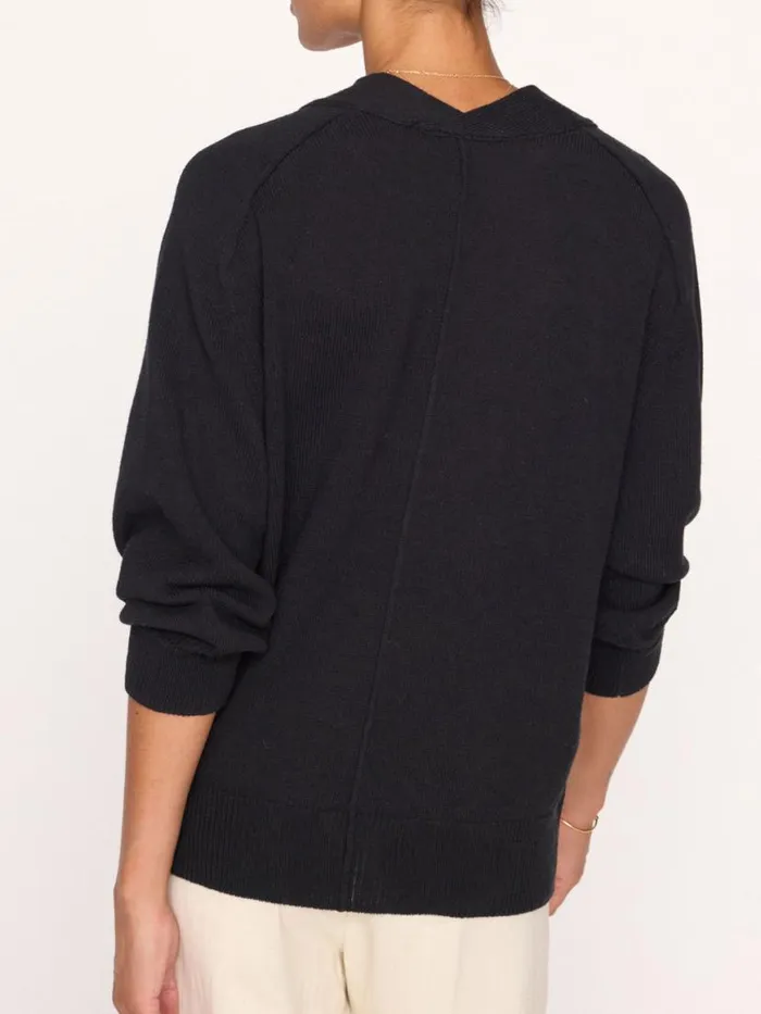 Shop Brochu Walker Sweaters The Imogen Vee Sweater Black Onyx