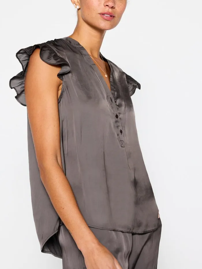 Shop Brochu Walker Tops The Romare Sleeveless Top Brownstone