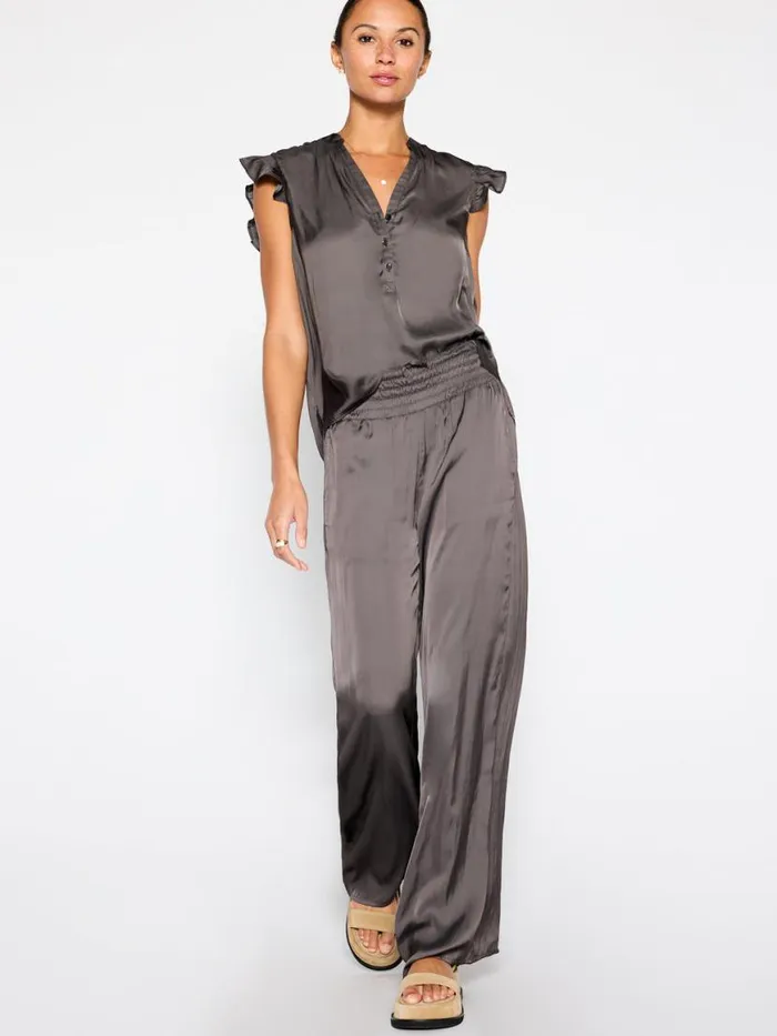 Shop Brochu Walker Tops The Romare Sleeveless Top Brownstone