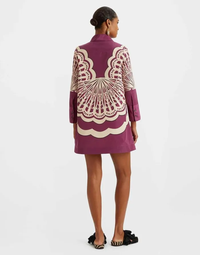 Short Artemis Dress Fans Place Purple Women La Double J Dresses