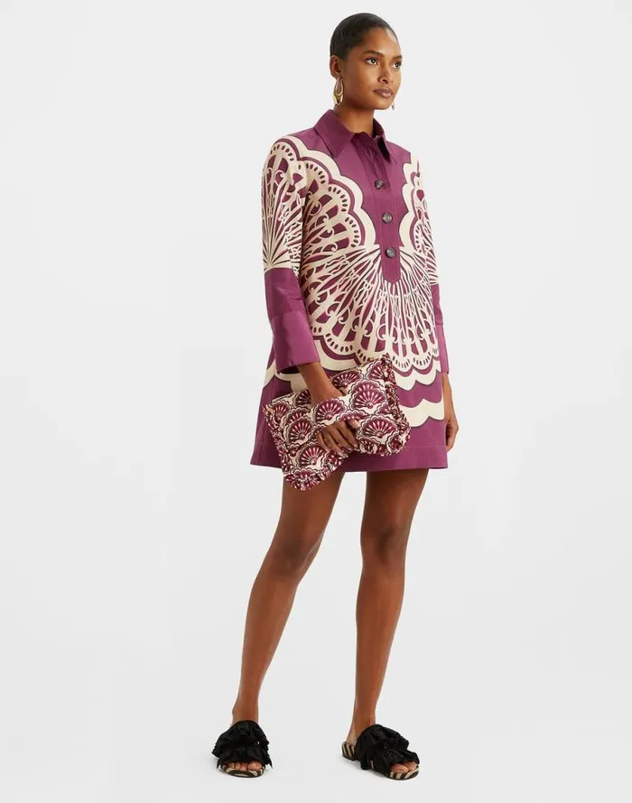 Short Artemis Dress Fans Place Purple Women La Double J Dresses
