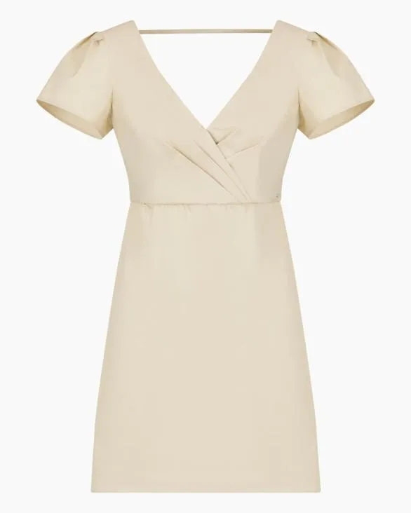 Short Dresses Beige Women Armani Dresses And Jumpsuits