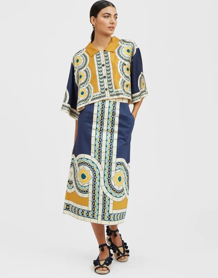 Short Shirt Mudejar Place Blue Women La Double J Shirts and Tops Short Shirt Mudejar Place Blue Women La Double J Shirts and Tops