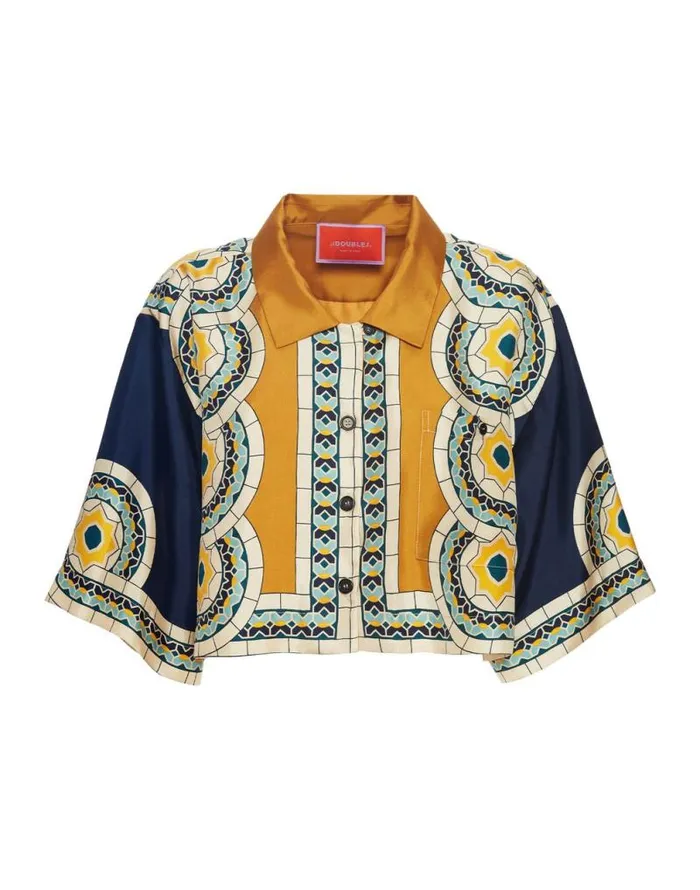 Short Shirt Mudejar Place Blue Women La Double J Shirts and Tops Short Shirt Mudejar Place Blue Women La Double J Shirts and Tops
