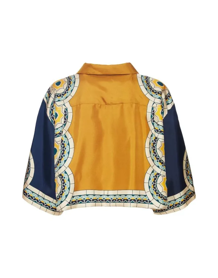 Short Shirt Mudejar Place Blue Women La Double J Shirts and Tops Short Shirt Mudejar Place Blue Women La Double J Shirts and Tops