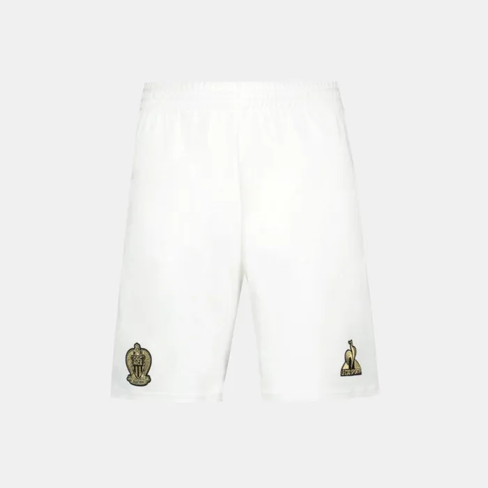 Shorts Kids Le Coq Sportif OGC Nice 8211 Match Outfit Shorts Kids New Optical White