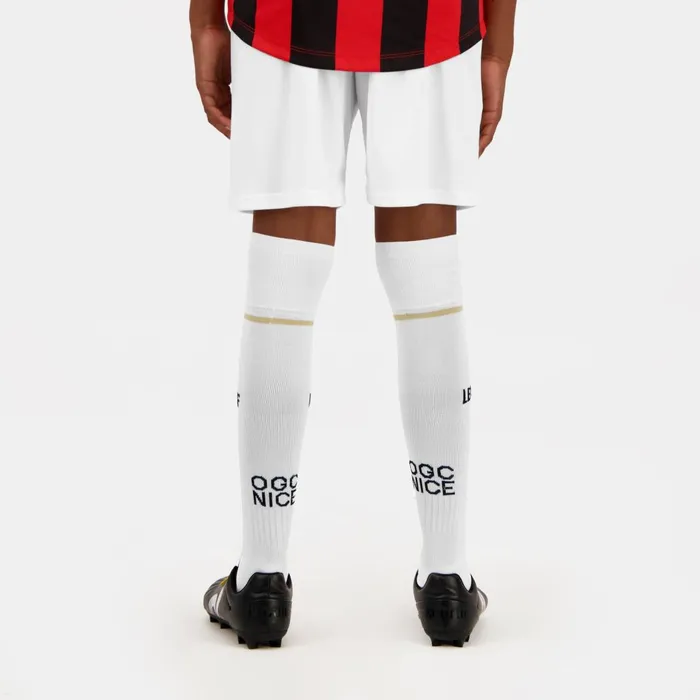 Shorts Kids Le Coq Sportif OGC Nice 8211 Match Outfit Shorts Kids New Optical White