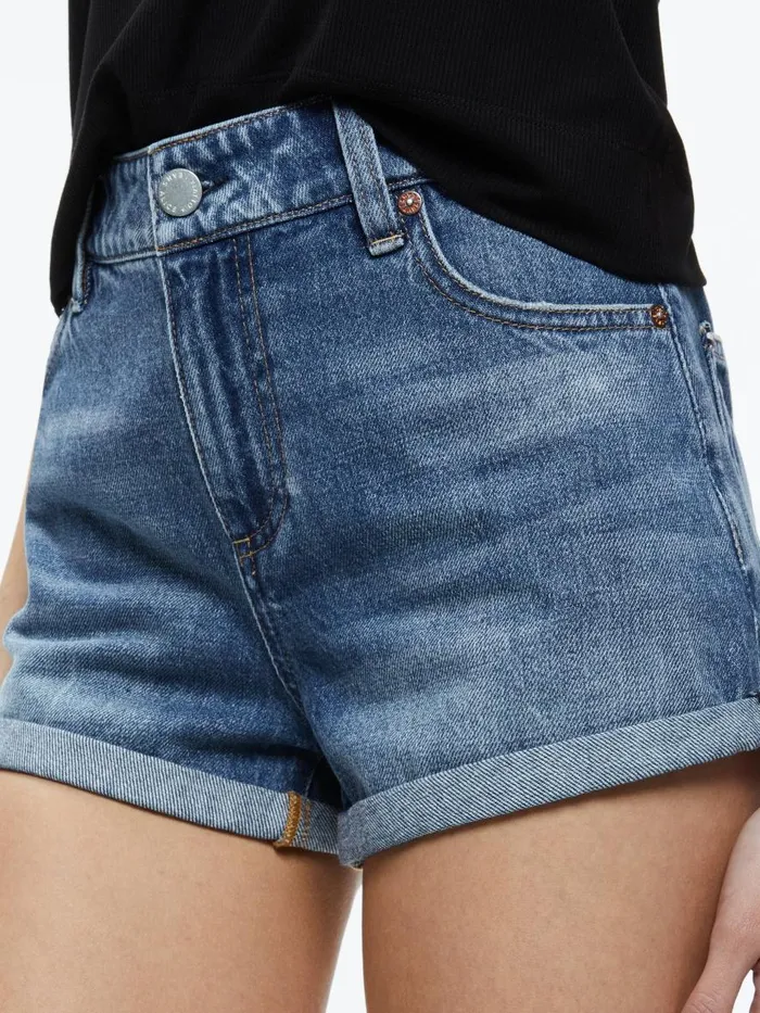 Shorts Women Alice Olivia MAGGIE MID RISE VINTAGE SHORTS Brooklyn Blue