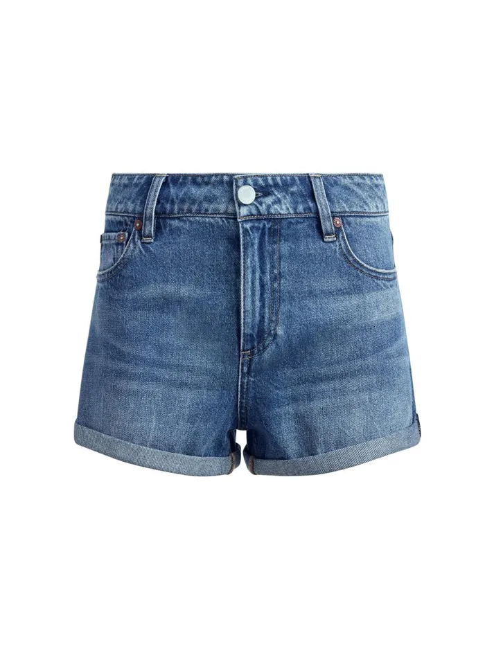 Shorts Women Alice Olivia MAGGIE MID RISE VINTAGE SHORTS Brooklyn Blue