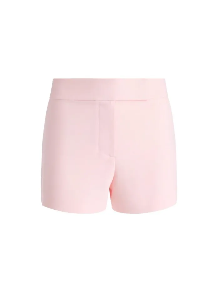 Shorts Women Alice Olivia MARA CROSSOVER WAISTBAND CLEAN SHORT Almond