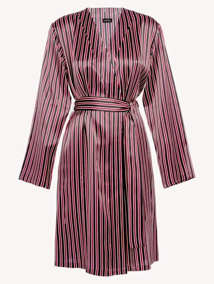 Silk Striped Short Robe Sleepwear La Perla Robes