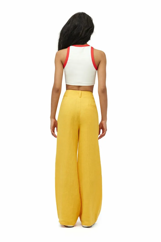 Simon Miller Bottoms Women Linen Bloo Pant Sherbet Orange Simon Miller Bottoms Women Linen Bloo Pant Sherbet Orange