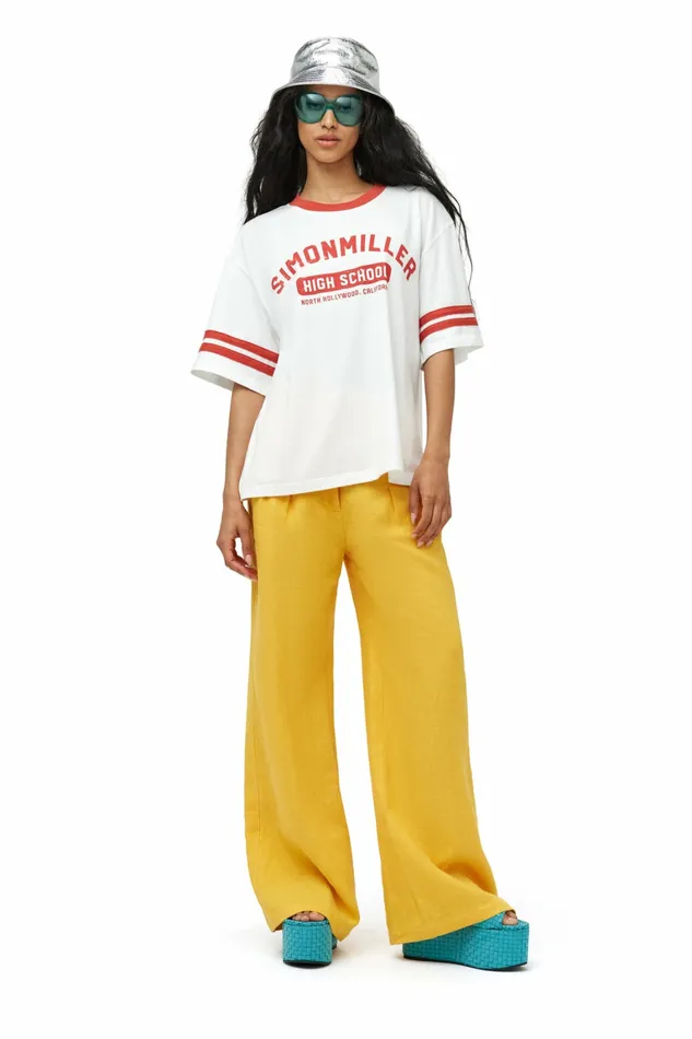 Simon Miller Bottoms Women Linen Bloo Pant Sherbet Orange Simon Miller Bottoms Women Linen Bloo Pant Sherbet Orange