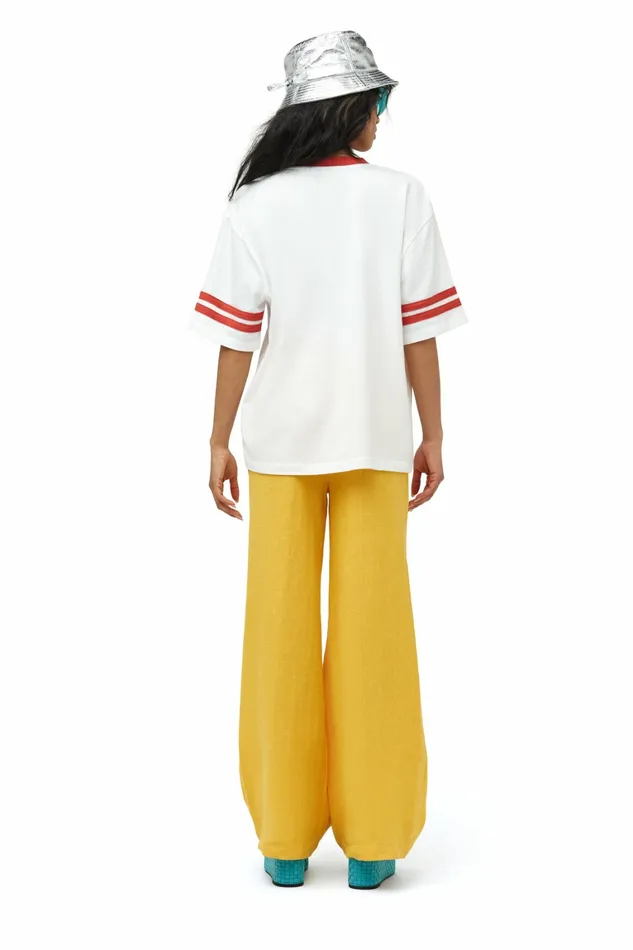 Simon Miller Bottoms Women Linen Bloo Pant Sherbet Orange Simon Miller Bottoms Women Linen Bloo Pant Sherbet Orange