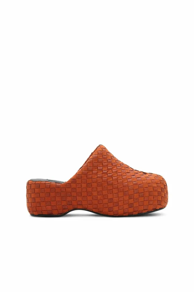Simon Miller Bubble Clogs Women Bubble Clog Sepia Checkerboard