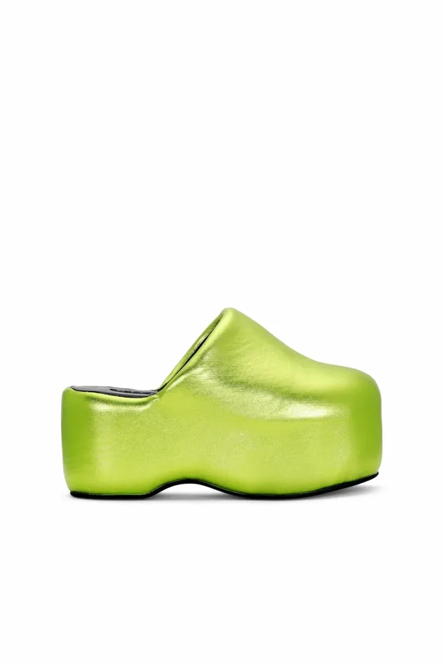 Simon Miller Bubble Clogs Women Platform Bubble Clog Galactic Green