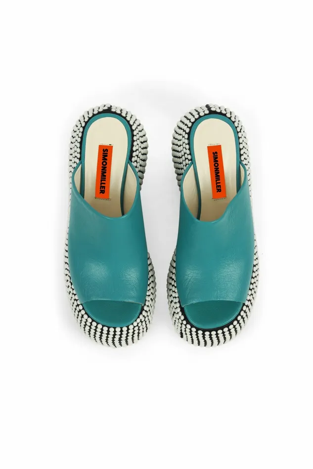 Simon Miller Platforms Women Platform Bubble Wedge Black Taffy Blue Simon Miller Platforms Women Platform Bubble Wedge Black Taffy Blue