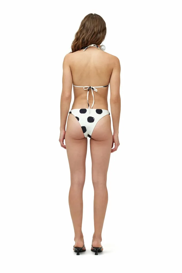 Simon Miller Swim Women Bwai Bikini Bottom Macadamia Black Dot Print Simon Miller Swim Women Bwai Bikini Bottom Macadamia Black Dot Print