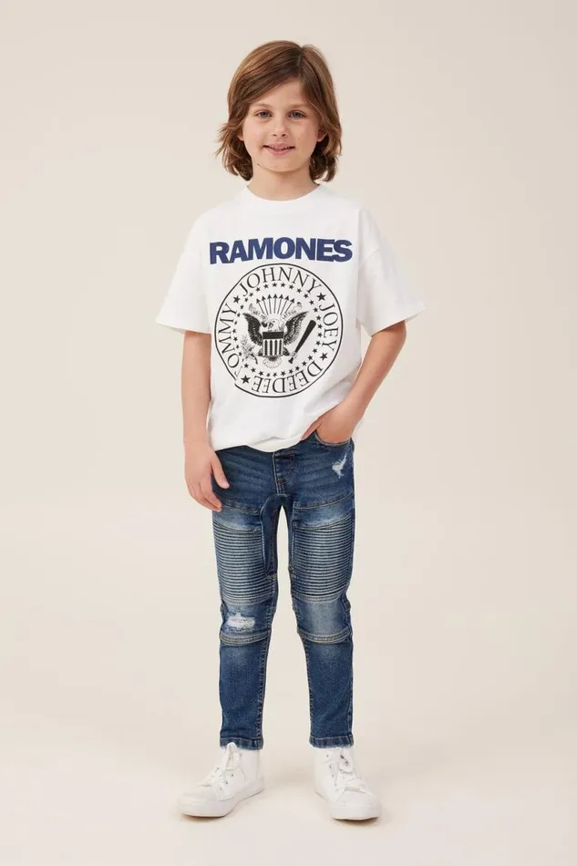 Skinny Fit Moto Jean Sorrento Dark Blue Boys Cotton On Pants and Jeans Skinny Fit Moto Jean Sorrento Dark Blue Boys Cotton On Pants and Jeans