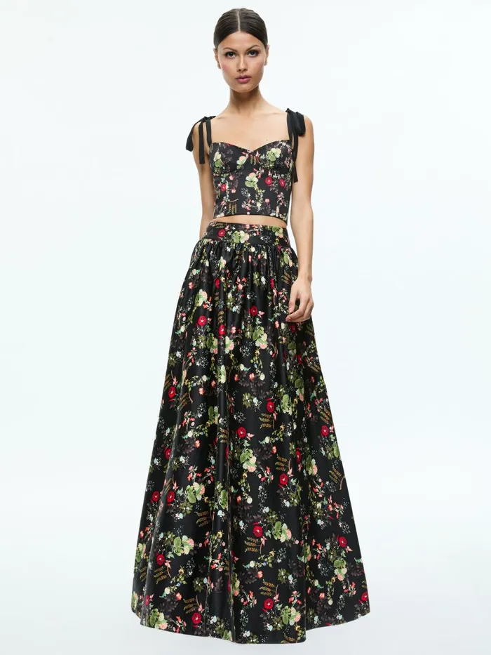 Skirts Women Alice Olivia NILDA VOLUMINOUS SKIRT Blush Kiss Black