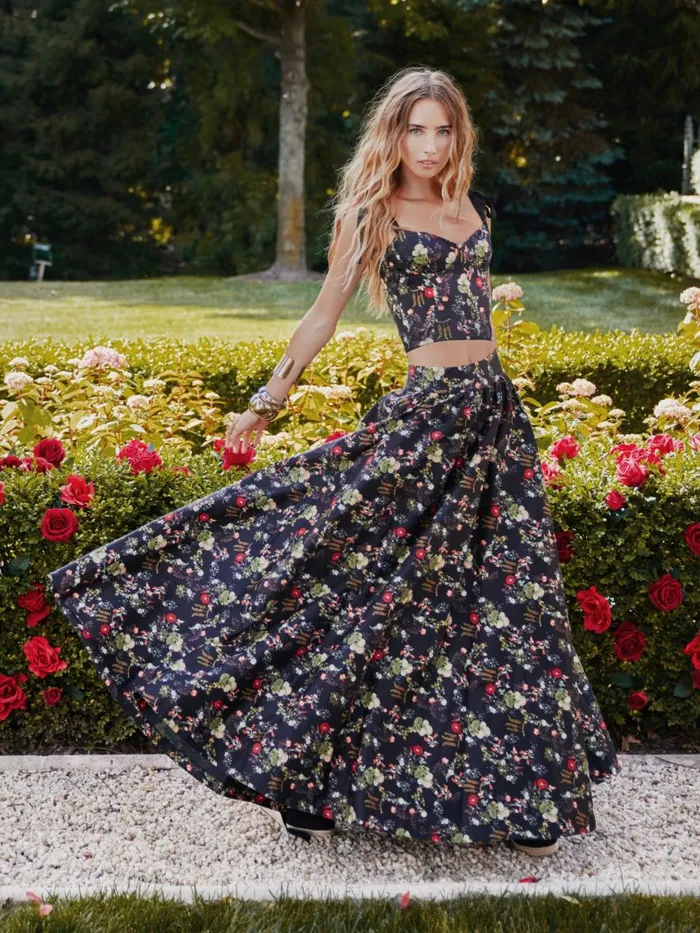 Skirts Women Alice Olivia NILDA VOLUMINOUS SKIRT Blush Kiss Black