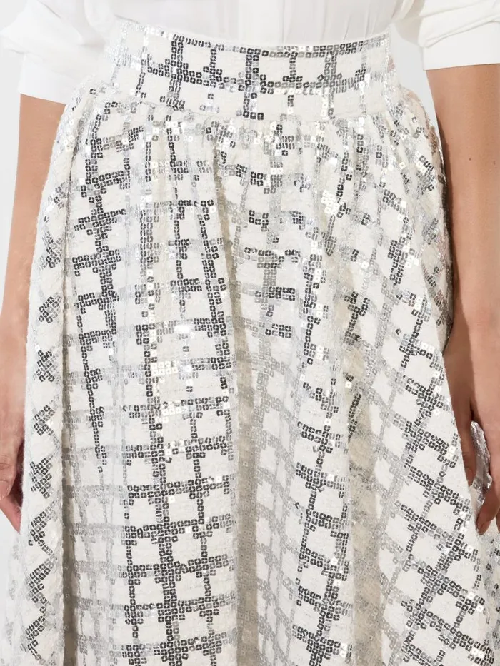 Skirts Women Alice Olivia NILDA VOLUMINOUS SKIRT Off White