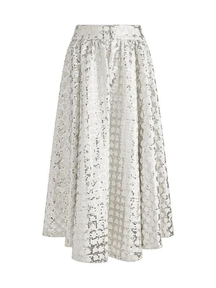 Skirts Women Alice Olivia NILDA VOLUMINOUS SKIRT Off White